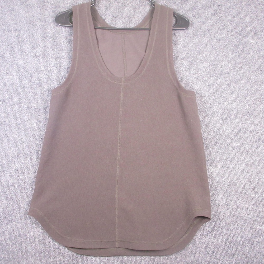 Todayful Tank Top Womens F Brown Scoop Neck Sleeveless Relaxed Knit Basic